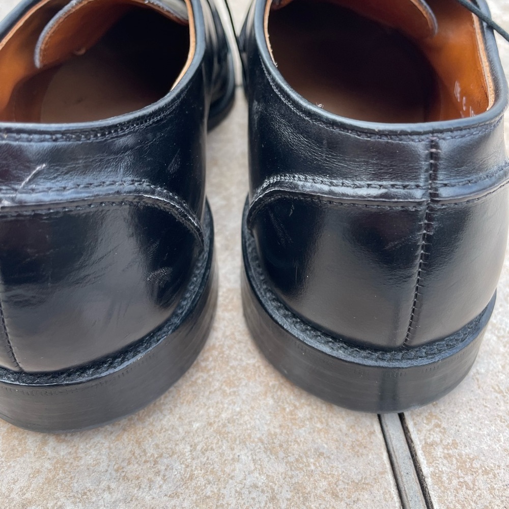 Allen Edmonds Hancock Leather Lace Up Dress Shoes Black Mens - Picture 11 of 15
